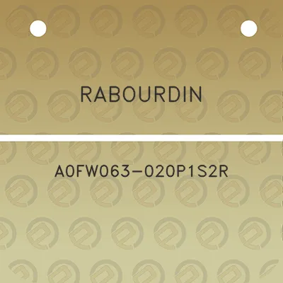 rabourdin-a0fw063-020p1s2r