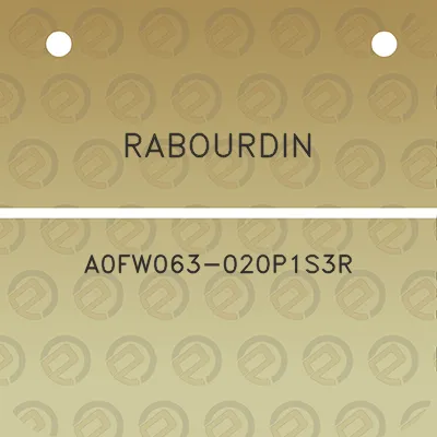 rabourdin-a0fw063-020p1s3r