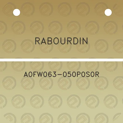 rabourdin-a0fw063-050p0s0r