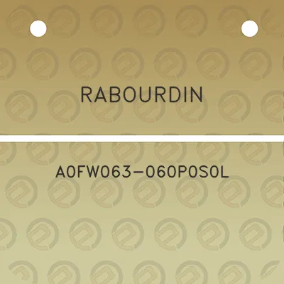 rabourdin-a0fw063-060p0s0l