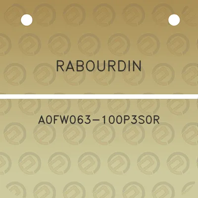 rabourdin-a0fw063-100p3s0r