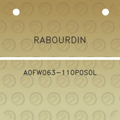 rabourdin-a0fw063-110p0s0l