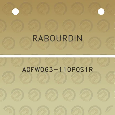 rabourdin-a0fw063-110p0s1r