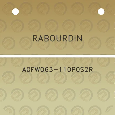 rabourdin-a0fw063-110p0s2r