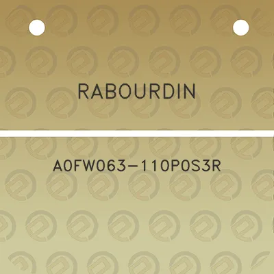 rabourdin-a0fw063-110p0s3r