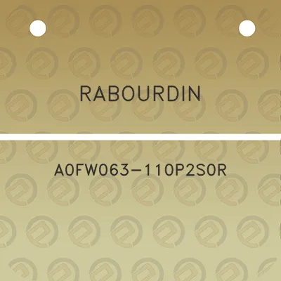 rabourdin-a0fw063-110p2s0r