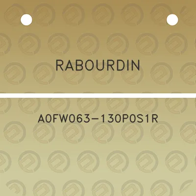 rabourdin-a0fw063-130p0s1r