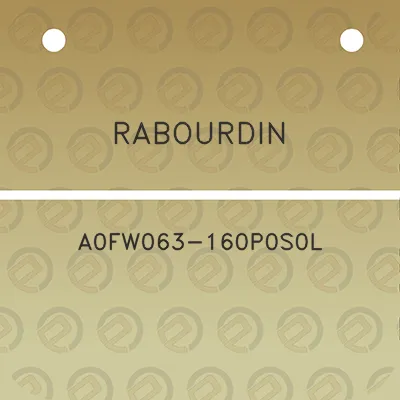 rabourdin-a0fw063-160p0s0l