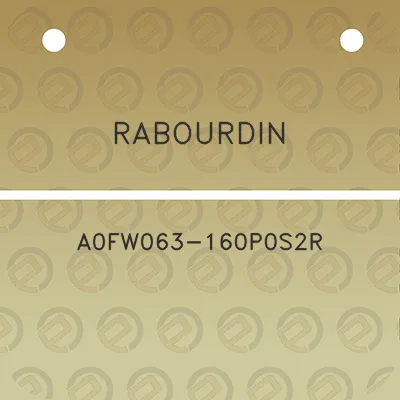 rabourdin-a0fw063-160p0s2r