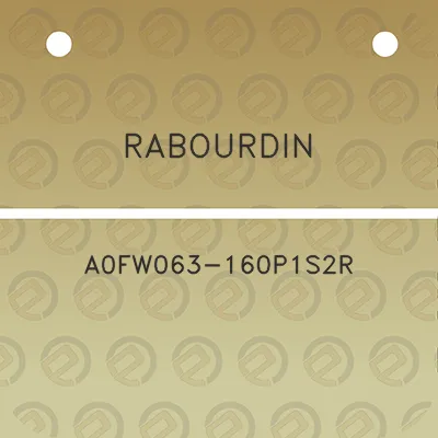 rabourdin-a0fw063-160p1s2r