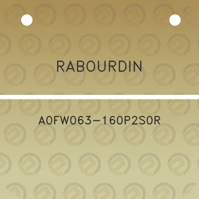 rabourdin-a0fw063-160p2s0r