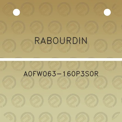 rabourdin-a0fw063-160p3s0r