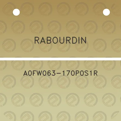 rabourdin-a0fw063-170p0s1r