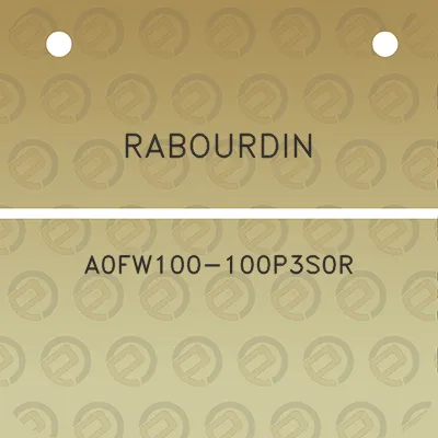 rabourdin-a0fw100-100p3s0r