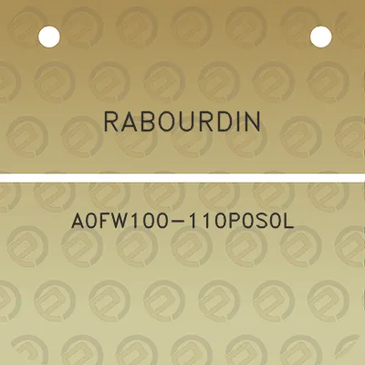 rabourdin-a0fw100-110p0s0l