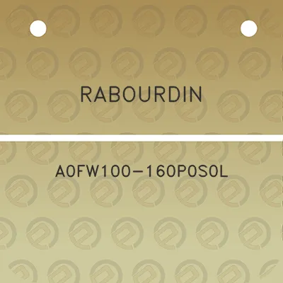 rabourdin-a0fw100-160p0s0l