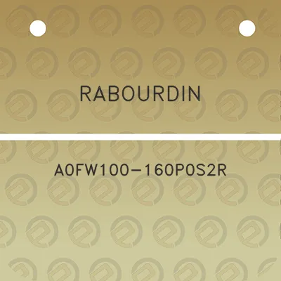 rabourdin-a0fw100-160p0s2r