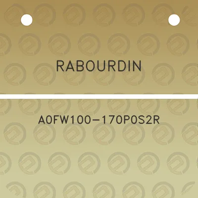 rabourdin-a0fw100-170p0s2r