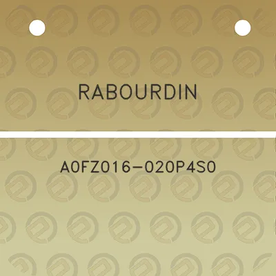 rabourdin-a0fz016-020p4s0