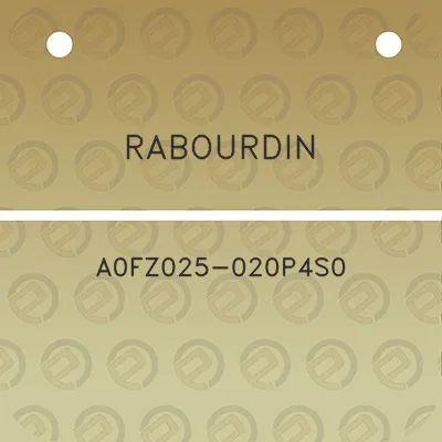 rabourdin-a0fz025-020p4s0