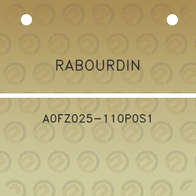 rabourdin-a0fz025-110p0s1