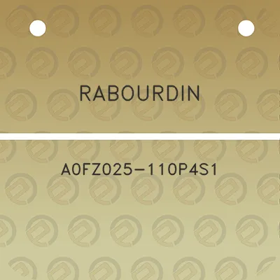 rabourdin-a0fz025-110p4s1