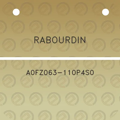 rabourdin-a0fz063-110p4s0