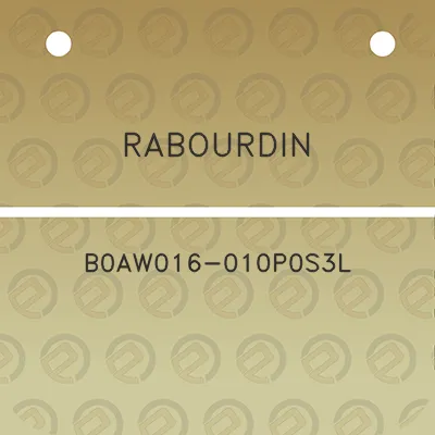 rabourdin-b0aw016-010p0s3l