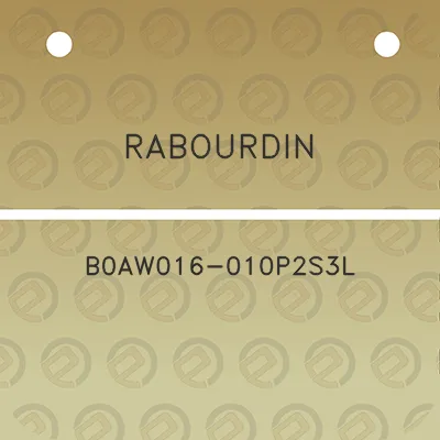 rabourdin-b0aw016-010p2s3l