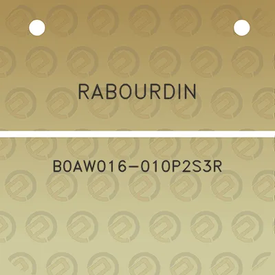 rabourdin-b0aw016-010p2s3r