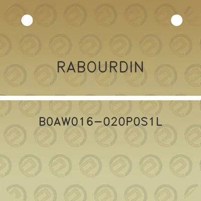 rabourdin-b0aw016-020p0s1l