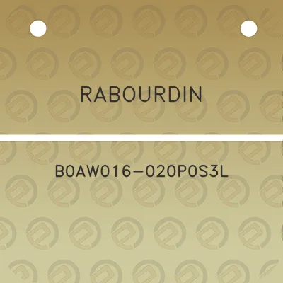 rabourdin-b0aw016-020p0s3l