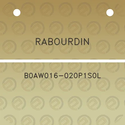 rabourdin-b0aw016-020p1s0l