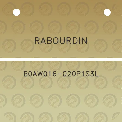 rabourdin-b0aw016-020p1s3l