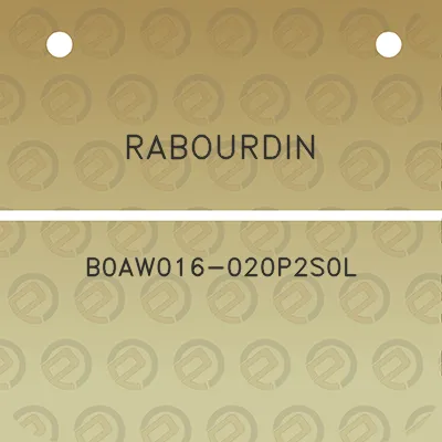 rabourdin-b0aw016-020p2s0l