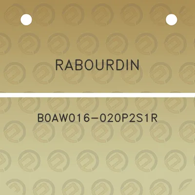 rabourdin-b0aw016-020p2s1r