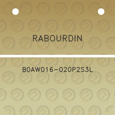 rabourdin-b0aw016-020p2s3l