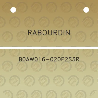 rabourdin-b0aw016-020p2s3r