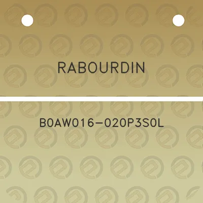 rabourdin-b0aw016-020p3s0l