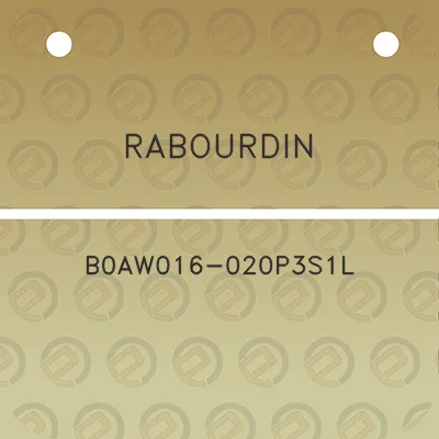 rabourdin-b0aw016-020p3s1l