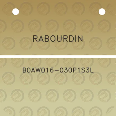 rabourdin-b0aw016-030p1s3l