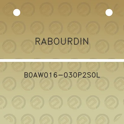 rabourdin-b0aw016-030p2s0l