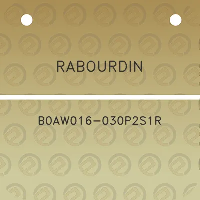 rabourdin-b0aw016-030p2s1r