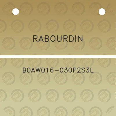 rabourdin-b0aw016-030p2s3l