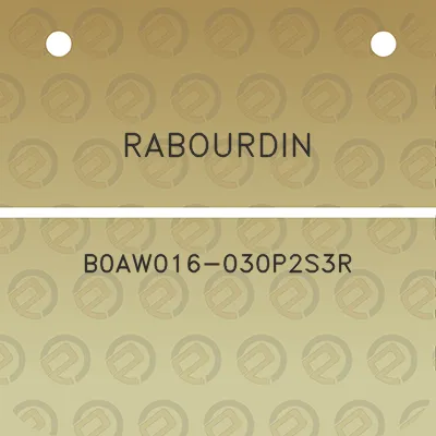 rabourdin-b0aw016-030p2s3r