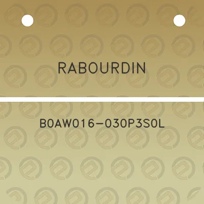 rabourdin-b0aw016-030p3s0l