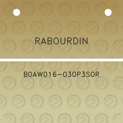 rabourdin-b0aw016-030p3s0r