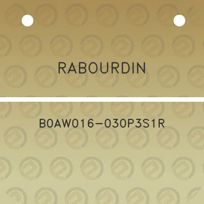 rabourdin-b0aw016-030p3s1r