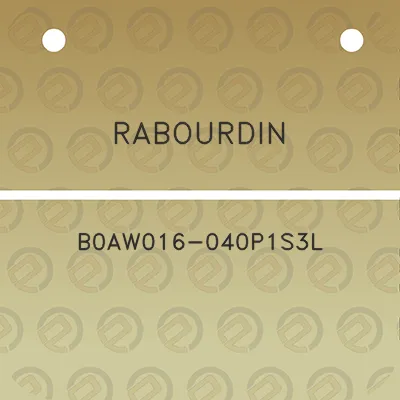 rabourdin-b0aw016-040p1s3l