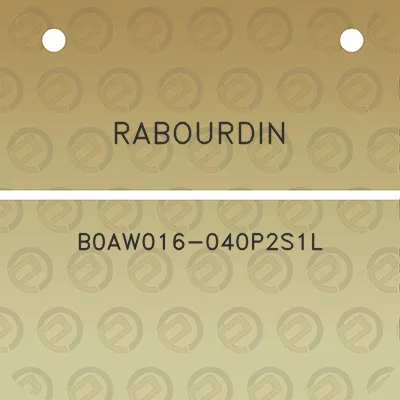 rabourdin-b0aw016-040p2s1l